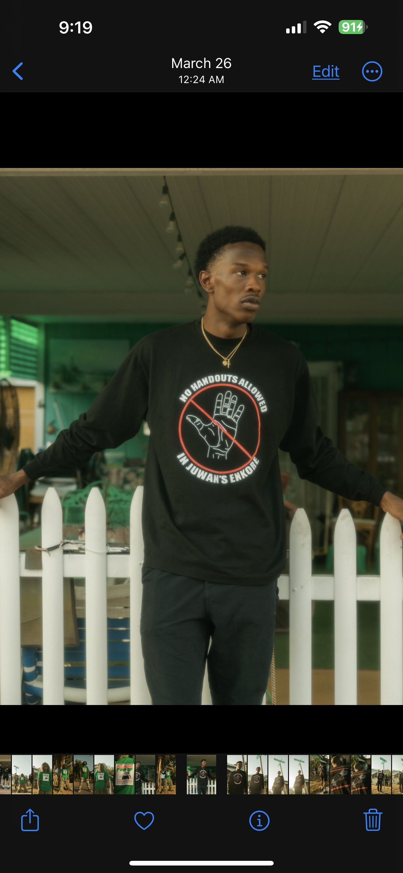 “NO HANDOUTS” Longsleeve Tee